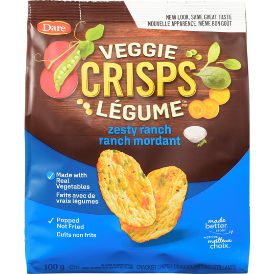 Dare Veggie Crisps Zesty Ranch FARM BOUND