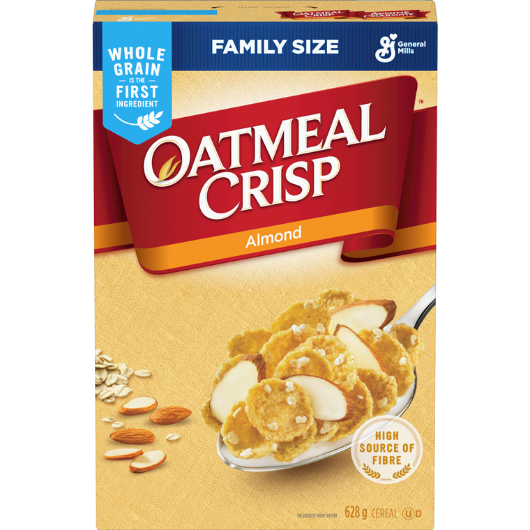 General Mills Oatmeal Crisp Almond Cereal, Family Size FARM BOUND